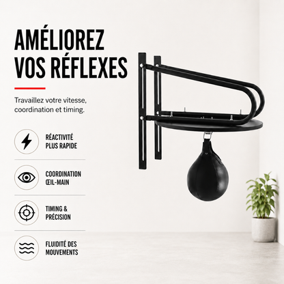 Poire de Vitesse Murale Rotation 360° MaisonDuBoxeur