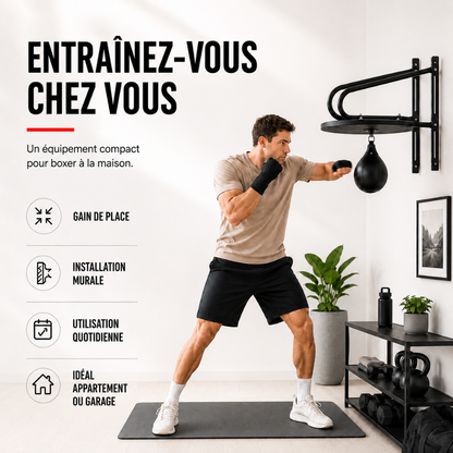 Poire de Vitesse Murale Rotation 360° MaisonDuBoxeur