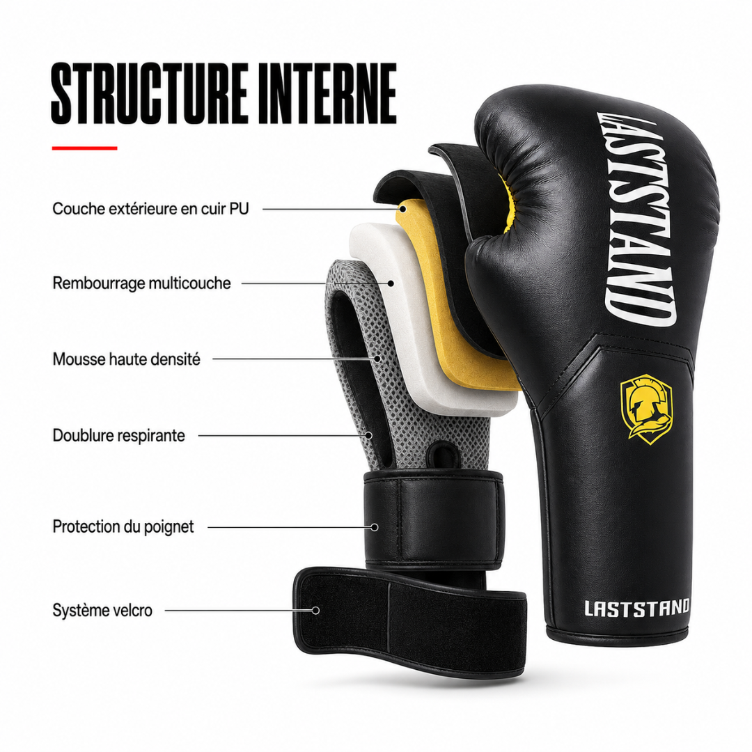 Gants de Boxe Respirants Cuir PU MaisonDuBoxeur