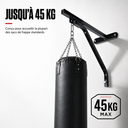 Support Mural Sac de Frappe Acier MaisonDuBoxeur