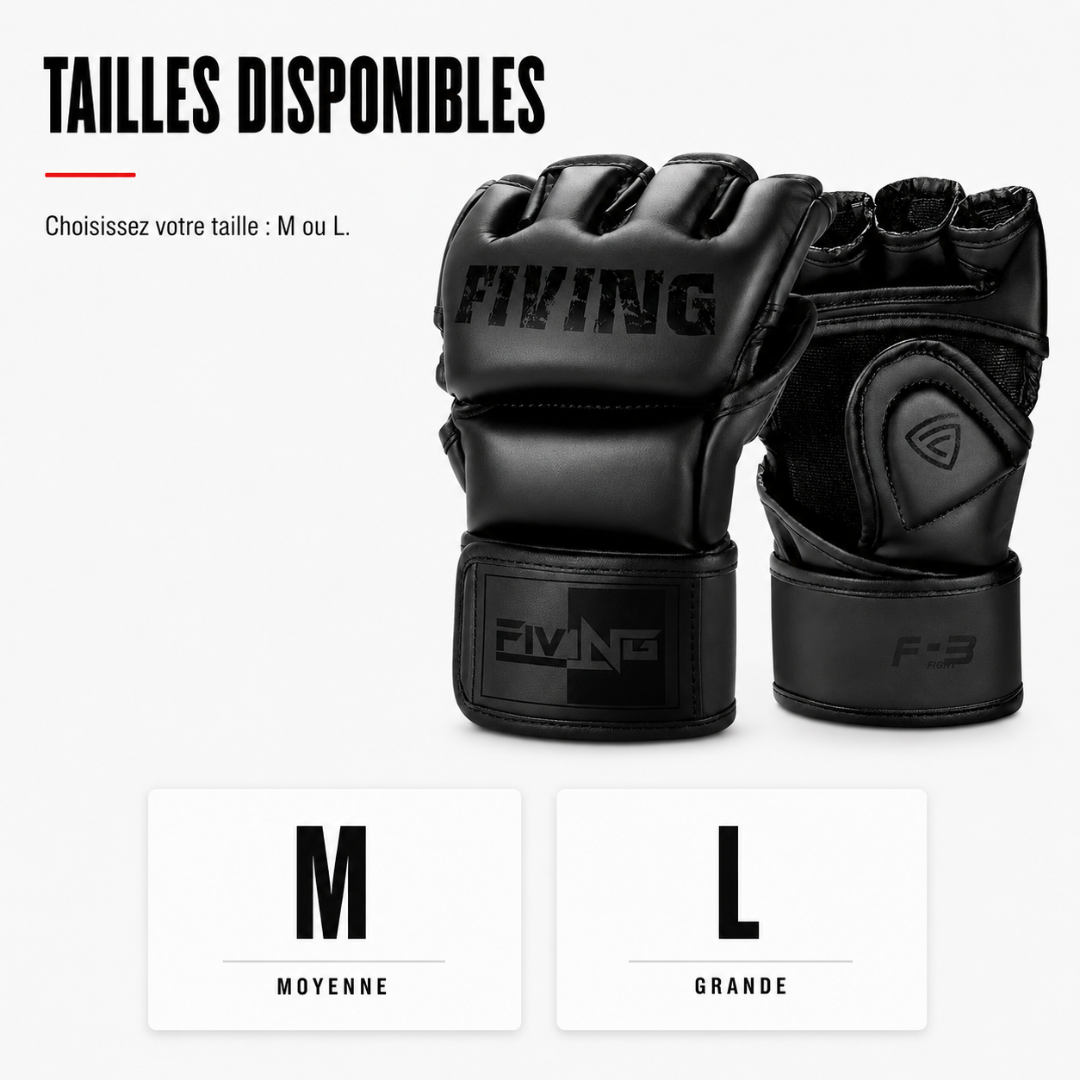 Gants MMA Demi-Doigts Mousse EVA MaisonDuBoxeur