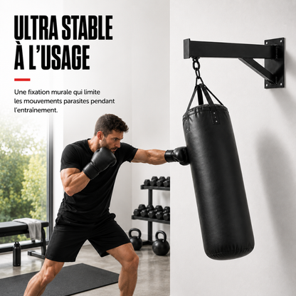 Potence Murale Sac de Frappe Acier MaisonDuBoxeur