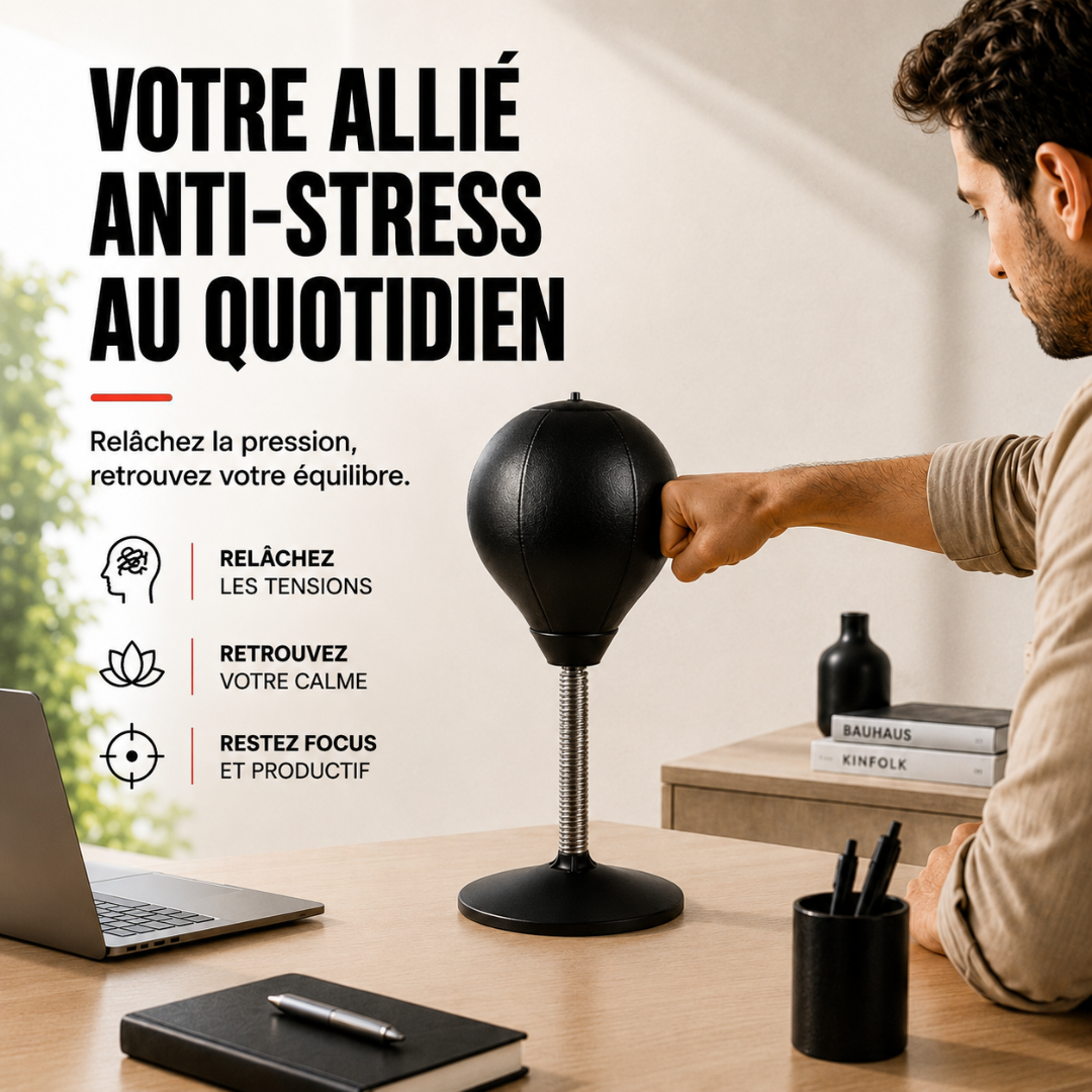 Punching Ball Bureau Cuir PU MaisonDuBoxeur